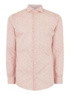 Topman Mens Selected Homme Pink Long Sleeve Shirt