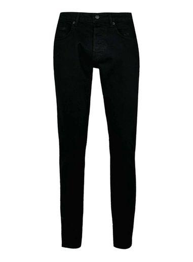 Topman Mens Solid Black Stretch Slim Jeans