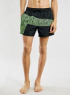 Topman Mens Multi Neon Cut And Sew Swim Shorts