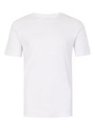 Topman Mens Selected Homme White Waffle Textured Formal T-shirt