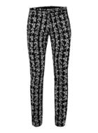 Topman Mens Black And White Bamboo Print Ultra Skinny Fit Suit Pants