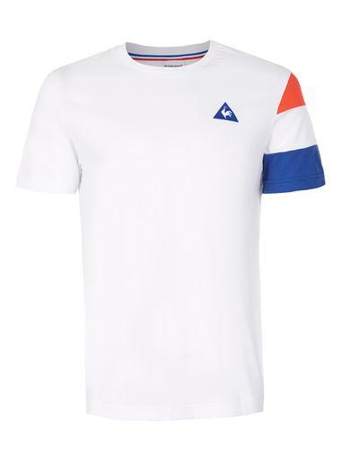 Topman Mens Le Coq Sportif White Panelled Sleeve T-shirt*