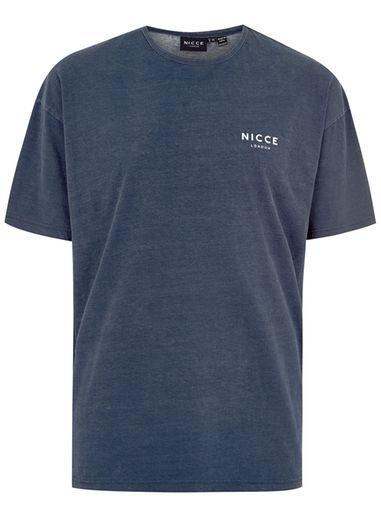 Topman Mens Nicce Navy 'fort' T-shirt