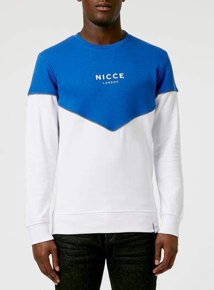 Topman Mens Nicce Blue Sweatshirt