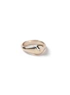 Topman Mens Gold Eroded Disc Ring*
