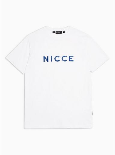 Nicce Mens Nicce White Chest Logo T-shirt
