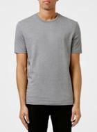 Topman Mens Grey Textured Slim Fit T-shirt