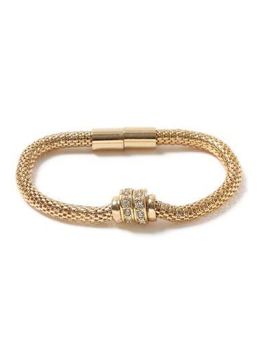 Topman Mens Gold Look Mesh Magnetic Bracelet*