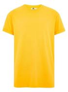 Topman Mens Yellow Mustard Oversized Roller T-shirt
