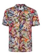 Topman Mens Multi Rainbow Burnout Short Sleeve Shirt