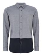 Topman Mens Selected Homme's Navy Long Sleeve Shirt