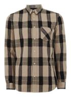 Topman Mens Selected Homme Brown Long Sleeve Shirt