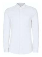Topman Mens White Muscle Fit Oxford Shirt