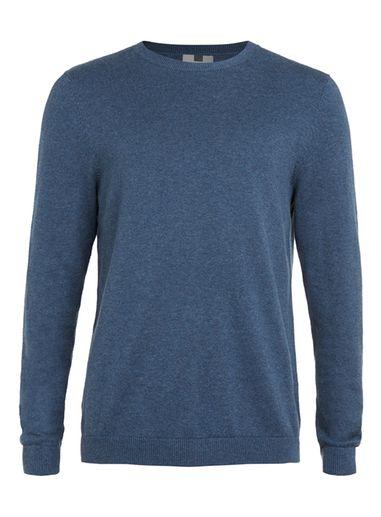 Topman Mens Blue Bright Navy Essential Crew Neck Sweater