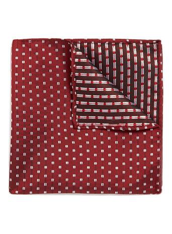 Red White Spots Pocket Square