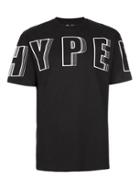 Topman Mens Black Hyper Print Oversized Boxy Fit T-shirt