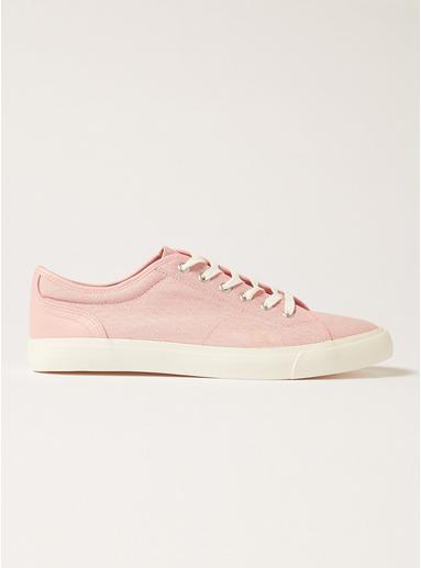 Topman Mens Pink Canvas Swiss Geo Print Sneakers