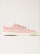 Topman Mens Pink Canvas Swiss Geo Print Sneakers