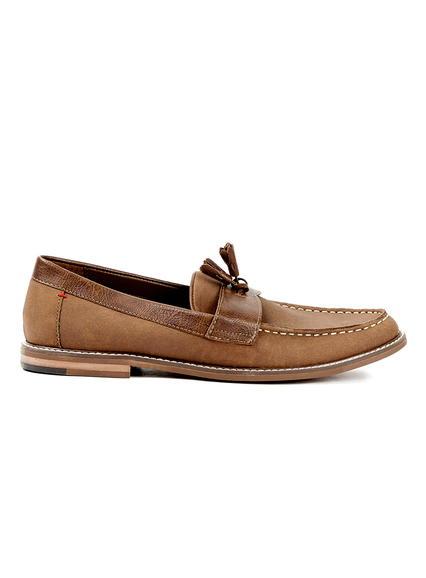 Topman Mens Brown Tan Faux Suede Loafers