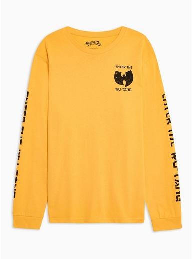 Topman Mens Yellow 'wu Tang' Long Sleeve T-shirt