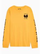 Topman Mens Yellow 'wu Tang' Long Sleeve T-shirt