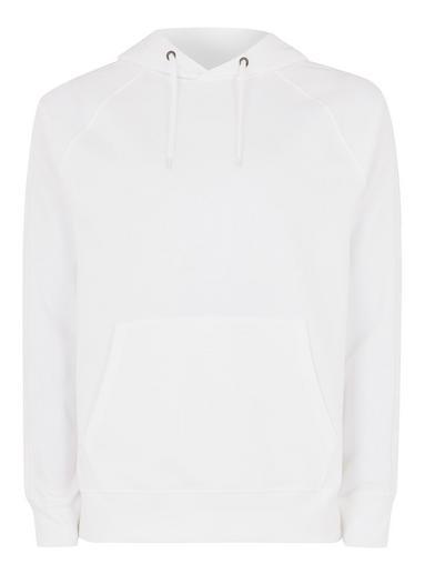 Topman Mens White Taping Hoodie