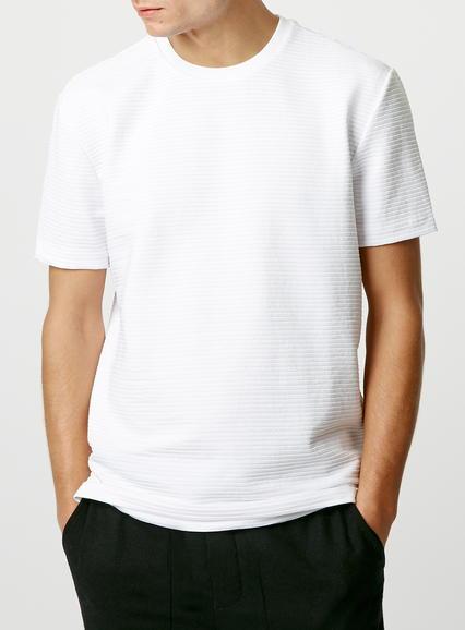 Topman Mens Premium White Crew Neck T-shirt