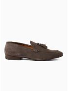 Topman Mens Brown Hudson Taupe Suede 'bolton' Loafers