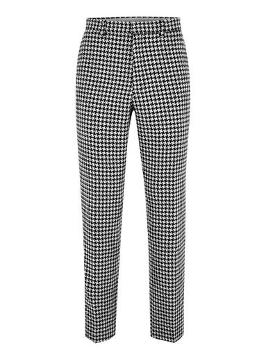 Topman Mens Black White Houndstooth Skinny Trousers