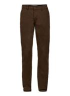 Topman Mens Brown Slim Fit Textured Stretch Chinos