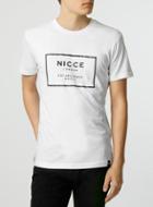 Topman Mens Nicce White Rubber T-shirt