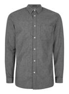 Topman Mens Grey Selected Homme Gray 'one Set' Shirt