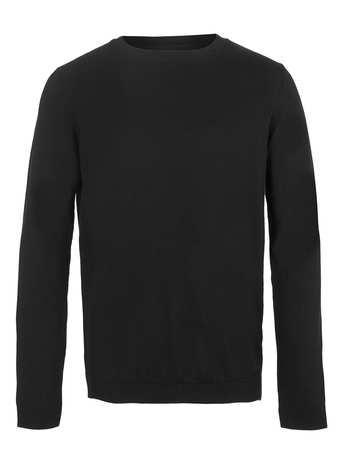 Topman Black Crew Neck Sweater
