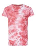 Topman Mens Pink Aurora Print Muscle Fit Roller T-shirt
