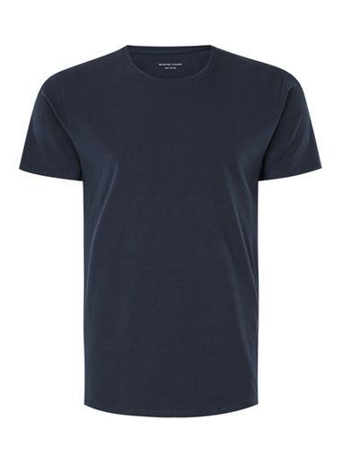 Topman Mens Selected Homme Blue Slim Fit T-shirt