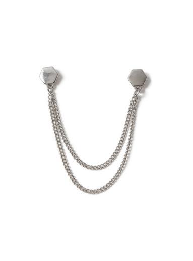 Topman Mens Metallic Hexagon Collar Tips*