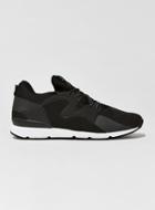 Topman Mens Shoelab 'strobe' Black Multi-layered Runners Sneakers