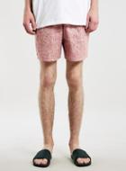 Topman Mens Pink Paisley Shorts