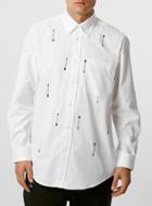 Topman Mens Art Disco White Shirt*