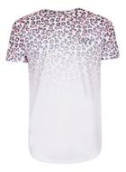 Topman Mens Devote White And Pink Blended Leopard Print T-shirt*