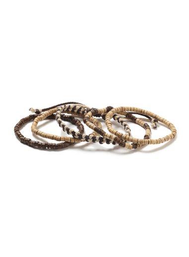 Topman Mens Brown Multipack Beaded Bracelet*