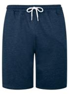 Topman Mens Blue Navy Marl Jersey Shorts