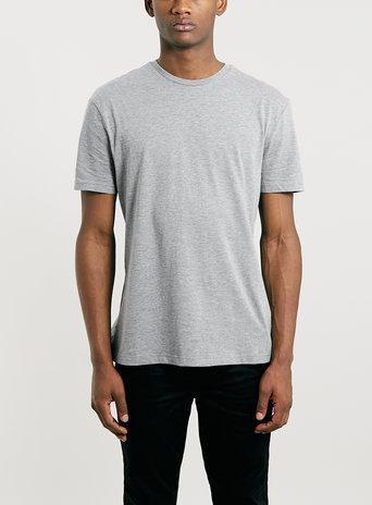 Topman Mens Mid Grey Grey Crew Neck T-shirt