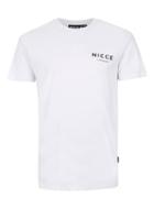 Topman Mens Nicce's White Logo T-shirt