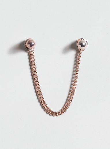 Topman Mens Metallic Circle Collar Tips*