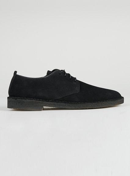 Topman Mens Clarks Original Black Suede Desert Shoes