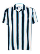 Topman Mens Blue And White Classic Shirt