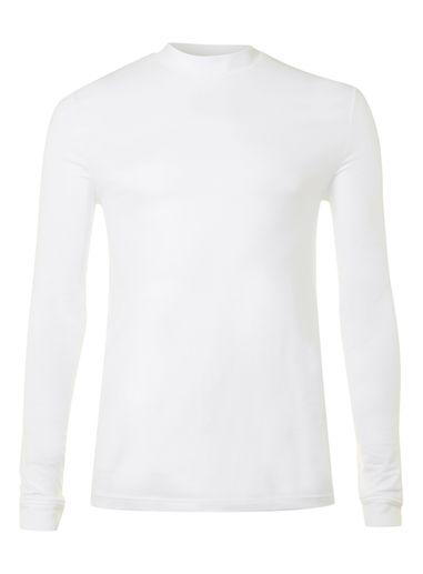 Topman Mens White Turtle Neck Long Sleeve T-shirt