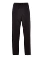 Topman Mens Navy And Red Taping Straight Zip Trousers