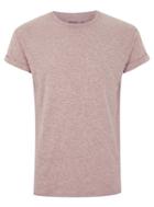 Topman Mens Orange Light Red Slub Skinny Fit Roller T-shirt